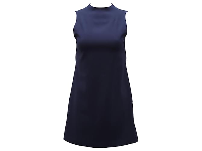 Alice + Olivia Sleeveless Sheath Dress in Navy Blue Polyester  ref.553378