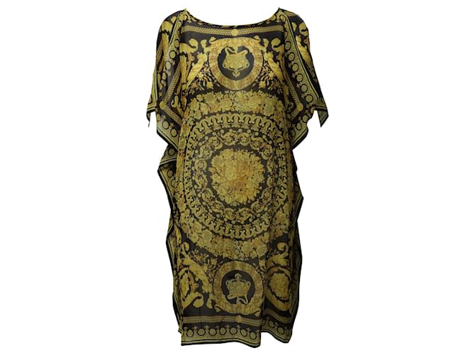 Versace Baroque Print Beach Dress in Multicolor Silk (Sold) - Joli Closet