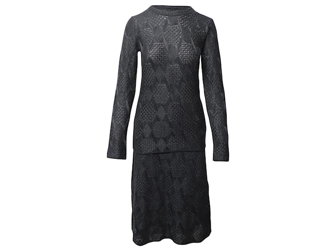 Suéter de manga comprida texturizada Missoni em algodão preto  ref.553460