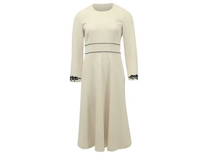Burberry Prorsum Degrade Lace Dress in Ombre White/Grey Triacetate Cream Synthetic  ref.553503