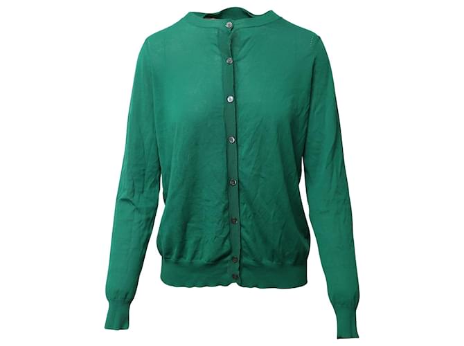 Marni Button-down Cardigan in Green Cotton  ref.553522