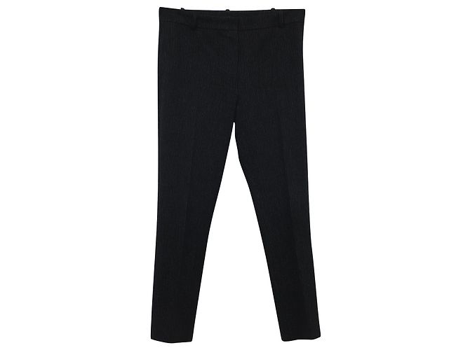 Joseph Gab Calça Stretch Riscas em Viscose Preta Preto