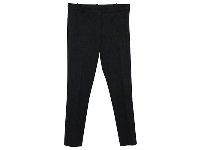 Pantalones elásticos a rayas en viscosa negra de Joseph Gab Fibra de celulosa  ref.553672