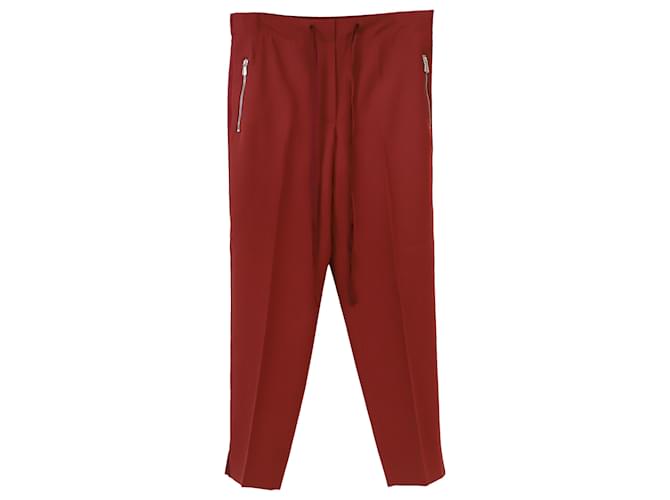 Pantalones Bottega Veneta de lana roja  ref.553680