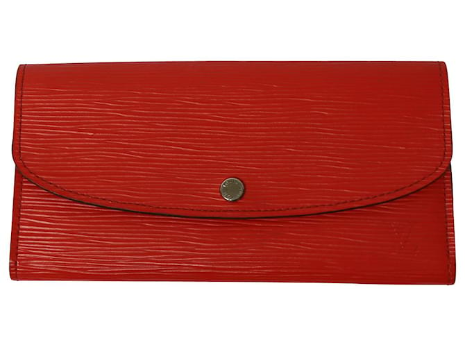 Cartera Louis Vuitton Cuero Epi Roja