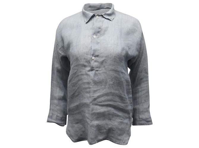 Ralph Lauren Chemisier à enfiler en lin gris