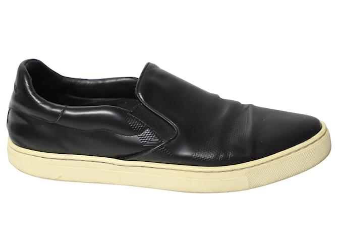 Burberry Sneakers aus schwarzem Leder  ref.553824