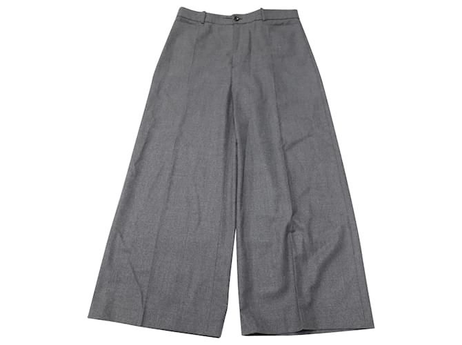 Joseph Dana Flannel Stretch Trousers in Grey Wool  ref.553910