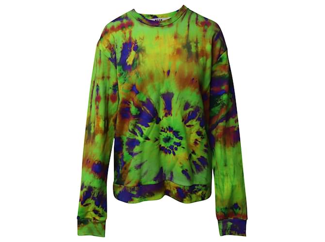 MSGM Tie Dye Sweatshirt in Multicolor Cotton Multiple colors  ref.553925