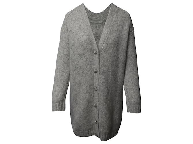 Vestido suéter Beyla de Ba&sh en poliamida gris Nylon  ref.553956