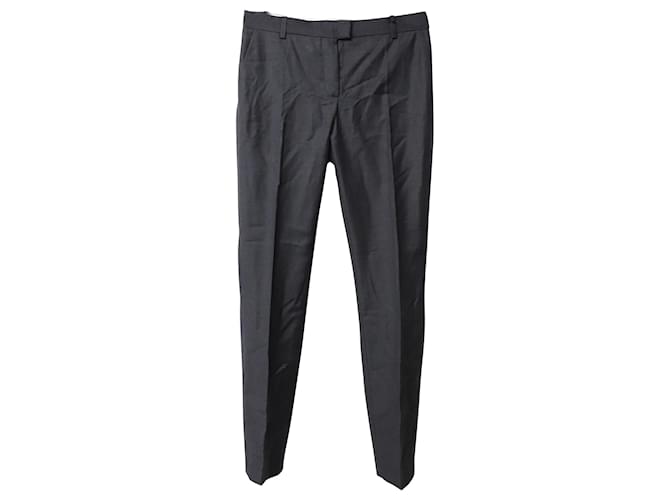 Joseph Straight-Cut Tailored Trousers in Grey Laine Wool  ref.553961