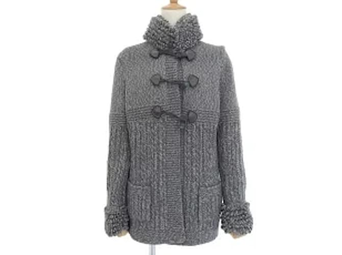 Chanel Coats, Outerwear Grey Cashmere  ref.553982