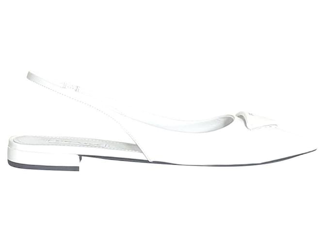 prada sandals White Patent leather  ref.554029