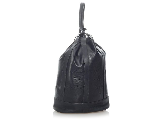 Louis Vuitton Negro Epi Randonnee PM