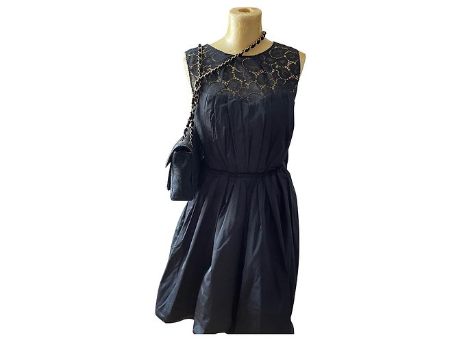 Nina Ricci Schwarzes Cocktailkleid