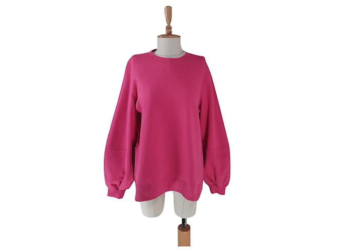 Ganni Tricots Coton Polyester Rose  ref.554357