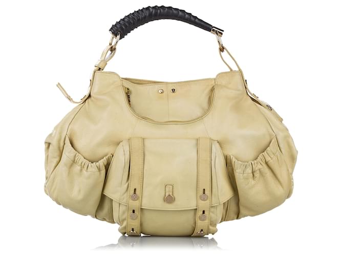 YSl beige leather shoulder bag  Bags, Leather shoulder bag, Beige bag