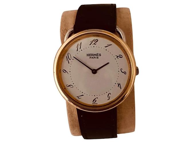 Hermès Relógios finos Branco Aço  ref.554519