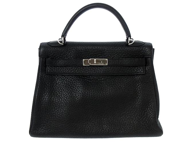 Hermès hermes kelly Black Leather  ref.554805