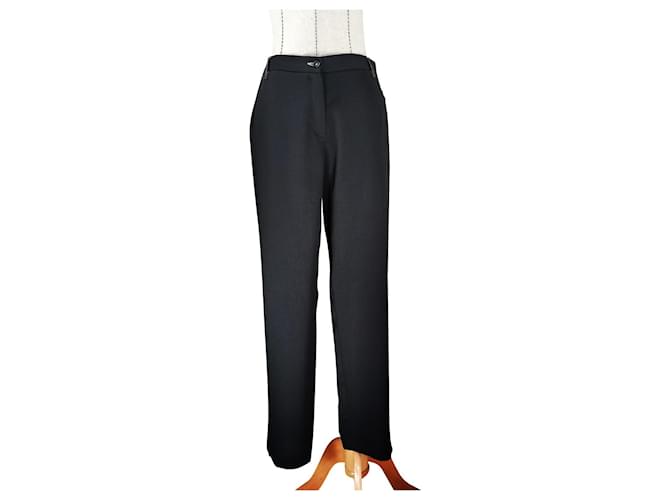 Autre Marque Pants, leggings Black Polyester  ref.555158