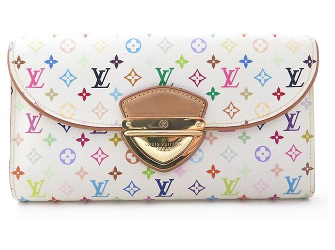 LOUIS VUITTON EUGENIE CANVAS MONOGRAM MURAKAMI LV WALLET CARTERA Blanco