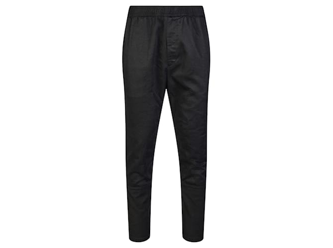 Pantalones con cinturilla Gucci Negro Algodón  ref.555865