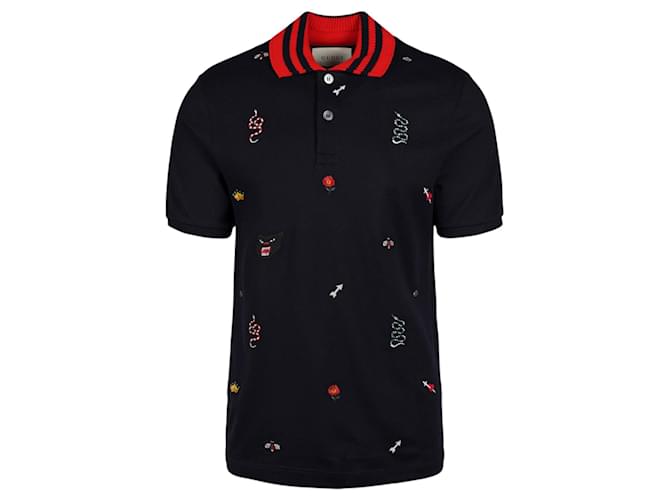 Gucci Kingsnake-Poloshirt Mehrfarben  ref.556088