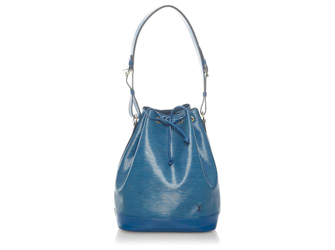 Louis Vuitton Azul Epi Noe Couro  ref.556363