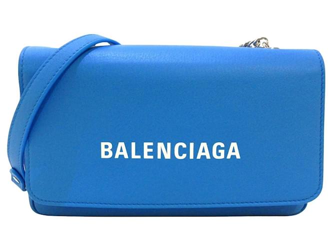 Balenciaga Everyday Blue Leather  ref.556694