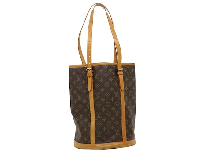 Louis Vuitton Bucket Brown Cloth  ref.557070
