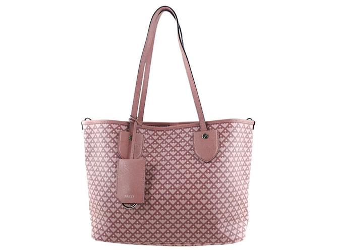 Bally Handbag Rosa Tela  ref.557071