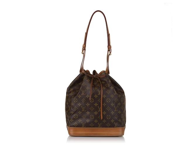 Louis Vuitton Brown Monogram Noe Leather Cloth  ref.557341