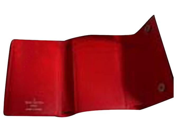 Portafoglio con catena Louis Vuitton x Supreme in pelle Epi rossa Rosso  ref.557541