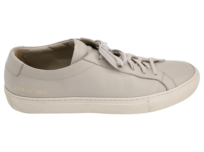 Autre Marque Common Projects 'Original Achilles' Sneakers in Gray Leather Grey  ref.557547
