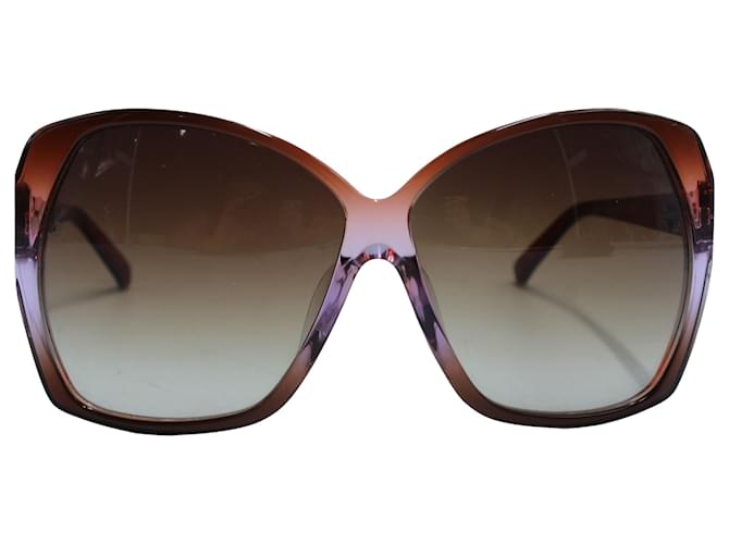 Linda Farrow Luxe LFL 137 10 Cat-Eye-Sonnenbrille aus violettem Acetat Lila Zellulosefaser  ref.557596