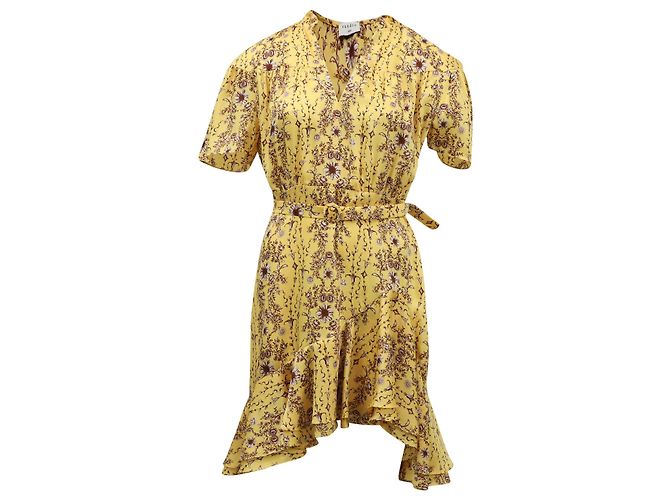 Sandro Paris Suzette Floral Frill Neck 
