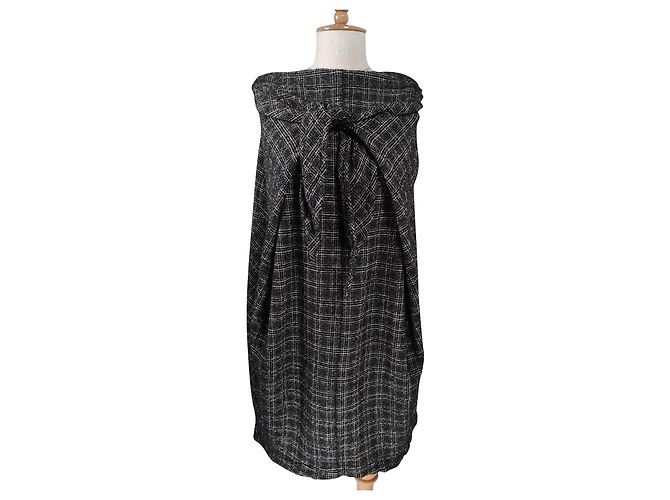 Vestido preto Bitte Kai Rand de lã e algodão Tamanho 38