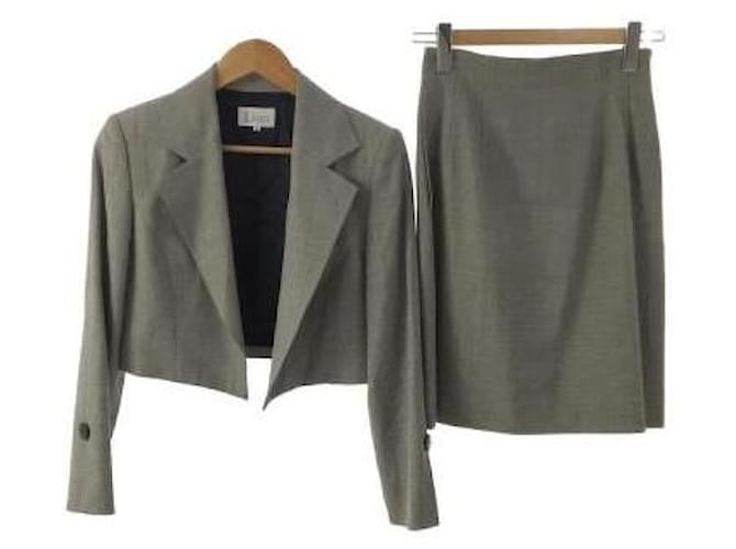 Christian Dior Skirt suit Grey  ref.558165