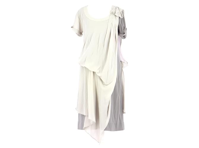 Sportmax robe Grey Silk  ref.558276