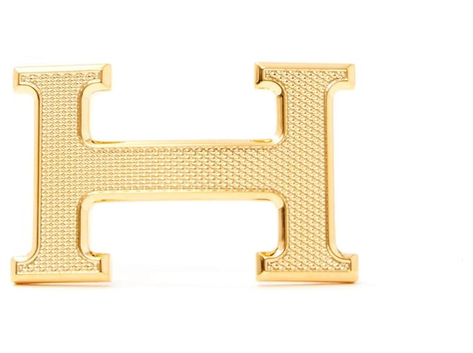 Hermès constance h schnalle goldener bienenstock Metall  ref.558298