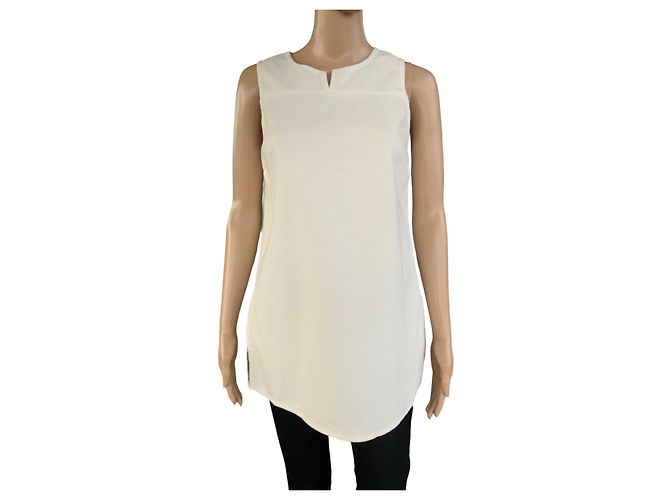 Max Mara Bluse Weiß Baumwolle
