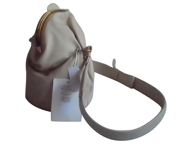 Bolsa de couro verdadeira MAX MARA Fora de branco