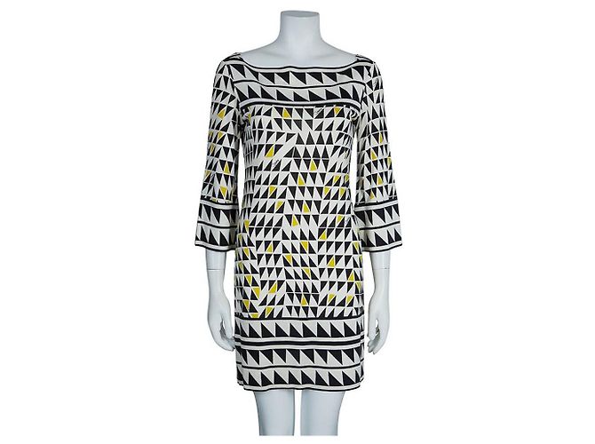 Vestido recto de seda Neera Diane von Furstenberg Multicolor