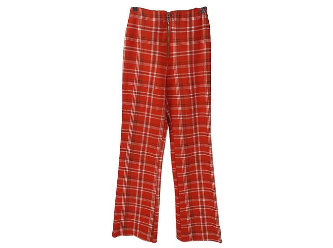 Autre Marque Pantalones Tartán Naranja I Am Gia