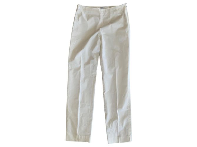 Pantalones blancos Escada Sport Sharon de algodón
