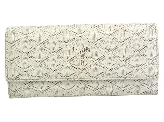 goyard white wallet