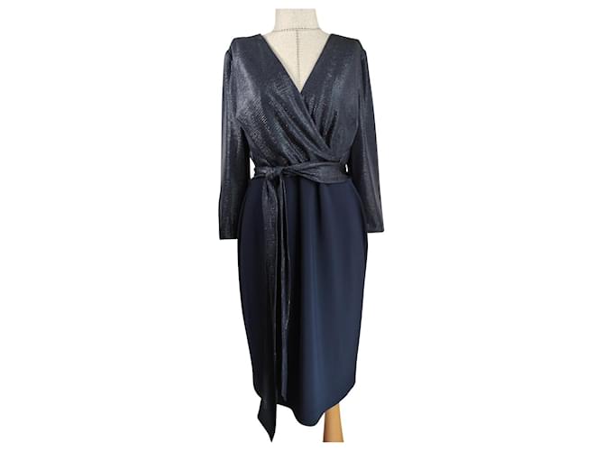 Ralph Lauren Black Label Dresses Blue Polyester Elastane  ref.559036