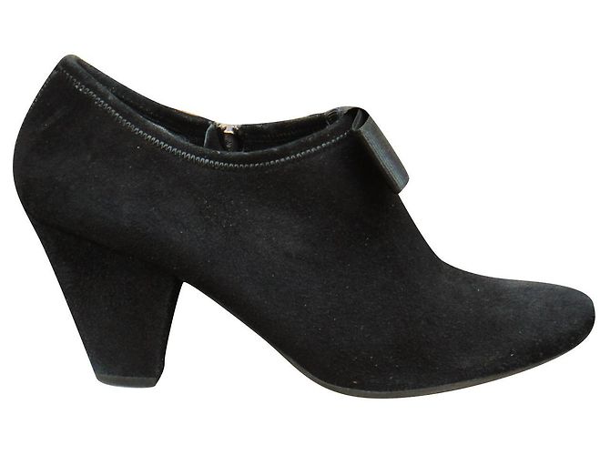 Prada Stiefeletten Wildleder Schwarz 36 IT