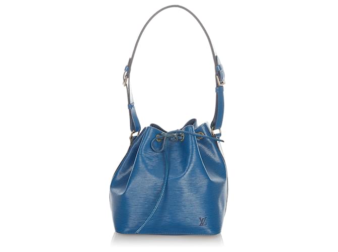 Louis Vuitton Blue Epi Petit Noe Pelle  ref.559248