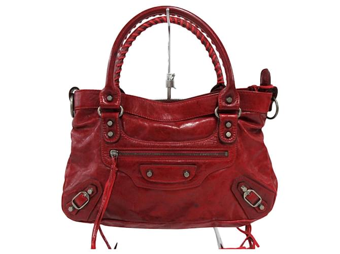 balenciaga city red